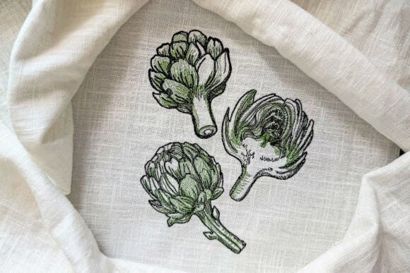 Artichoke Machine Embroidery Set