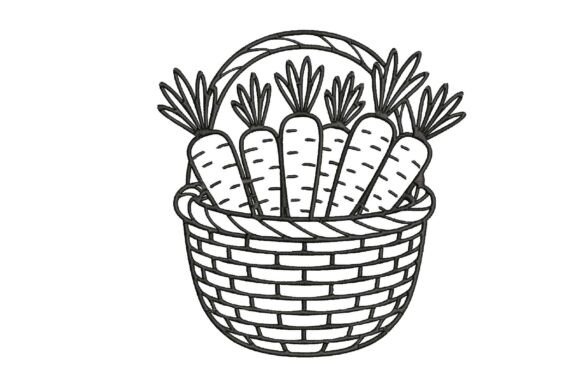 Carrot Basket Embroidery