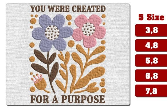 Created for a Purpose Embroidery Design