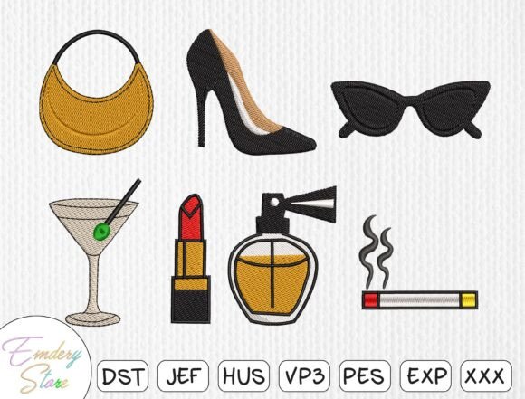 Fashion Embroidery Design Bundle