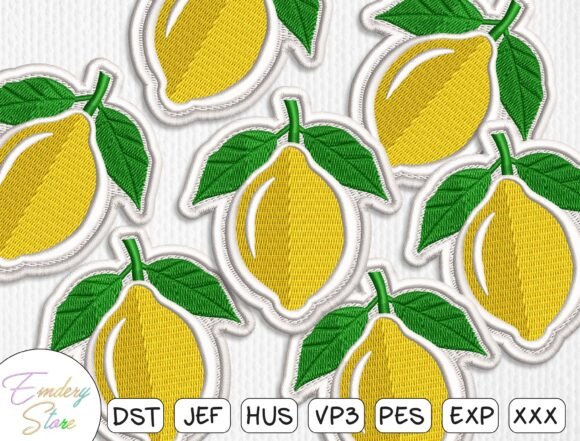 Fruit Summer Patch Embroidery Files