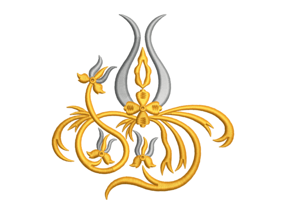 Ottoman Tulip Motif Embroidery
