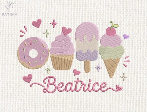 Personalized Sweet Treats Embroidery