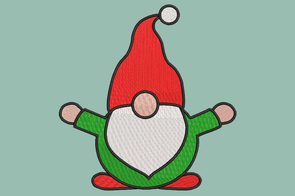 Welcoming Gnome Embroidery Design